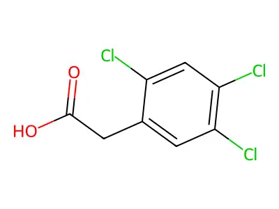 2,4,5-Trichlorophenylacetic acid structure