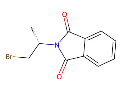 (S)-2-(1-bromopropan-2-yl)isoindoline-1,3-dione structure
