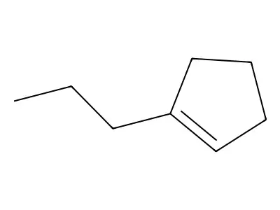 1-Propylcyclopentene structure