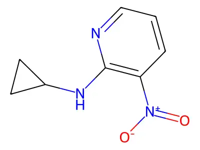 N-cyclopropyl-3-nitropyridin-2-amine structure