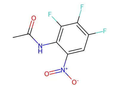 N-(2,3,4-trifluoro-6-nitrophenyl)acetamide structure