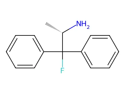 1-Fluoro-1,1-diphenylpropan-2-amine structure