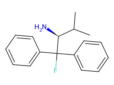 1-Fluoro-3-methyl-1,1-diphenylbutan-2-amine structure
