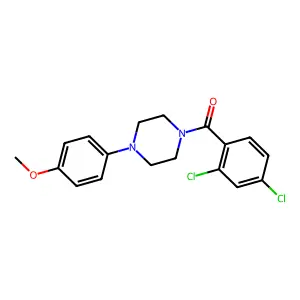 (2,4-Dichlorophenyl)-[4-(4-methoxyphenyl)piperazin-1-yl]methanone structure