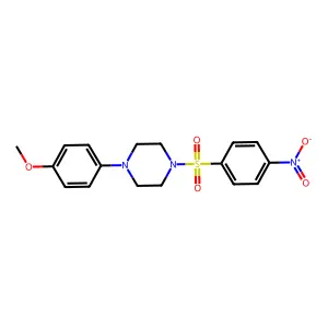1-(4-Methoxyphenyl)-4-[(4-nitrophenyl)sulfonyl]piperazine structure