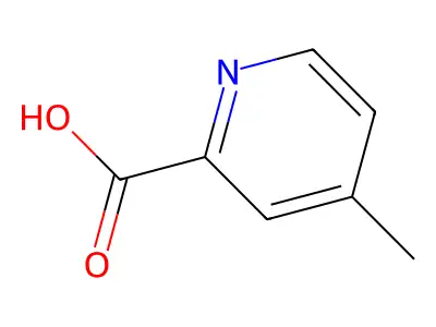 4-Methylpyridine-2-carboxylic acid structure