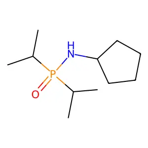 N-di(propan-2-yl)phosphorylcyclopentanamine structure