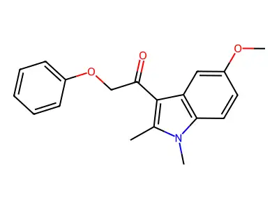 1-(5-Methoxy-1,2-dimethylindol-3-yl)-2-phenoxyethanone structure