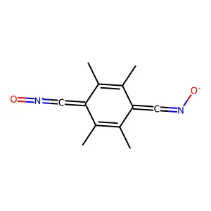 1,4-Benzenedicarbonitrile, 2,3,5,6-tetramethyl-, N1,N4-dioxide structure