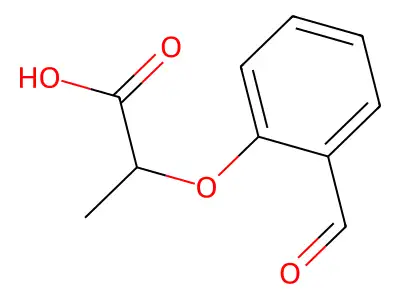 2-(2-Formylphenoxy)propanoic acid structure