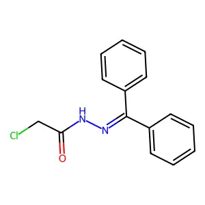 2-chloro-N'-(diphenylmethylidene)acetohydrazide structure