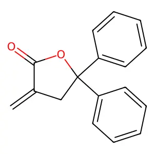 3-Methylene-5,5-diphenyldihydro-2(3H)-furanone structure
