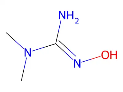 2-Hydroxy-1,1-dimethyl-guanidine structure