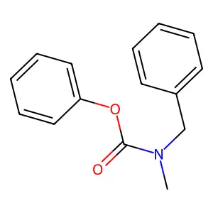 Phenyl-N-methyl-N-benzylcarbamate structure