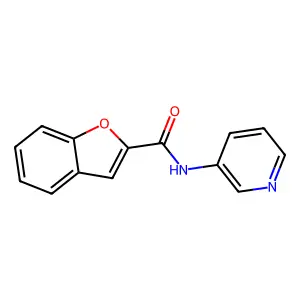 N-pyridin-3-yl-1-benzofuran-2-carboxamide structure
