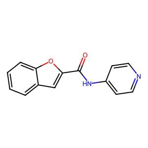 N-pyridin-4-yl-1-benzofuran-2-carboxamide structure