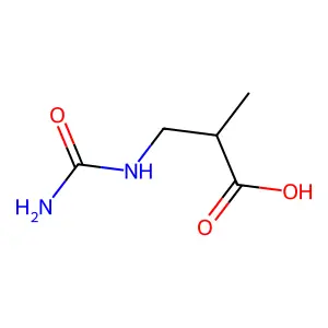 Β-脲基异丁酸 structure