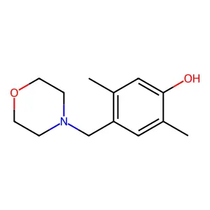 2,5-Dimethyl-4-(morpholin-4-ylmethyl)phenol structure