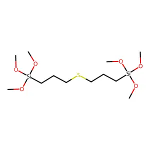 3,3,11,11-Tetramethoxy-2,12-dioxa-7-thia-3,11-disilatridecane structure