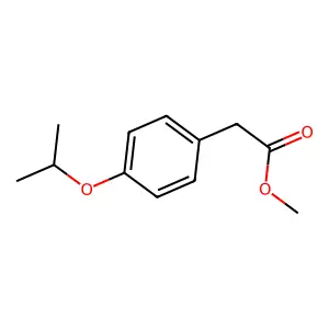 Methyl 2-(4-isopropoxyphenyl)acetate structure