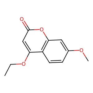 4-Ethoxy-7-methoxycoumarin structure