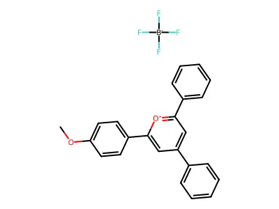 2-(4-Methoxyphenyl)-4,6-diphenylpyrylium tetrafluoroborate structure