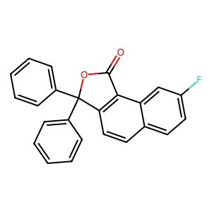 8-Fluoro-3,3-diphenylnaphtho[1,2-c]furan-1(3h)-one structure