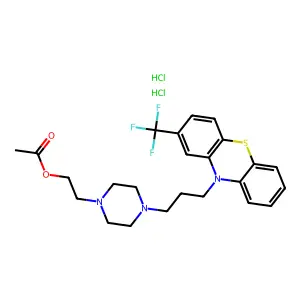 O-Acetylfluphenazine dihydrochloride structure