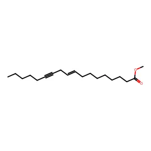 9-Octadecen-12-ynoic acid, methyl ester structure