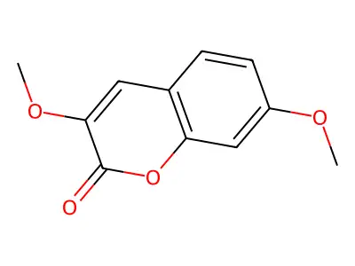 2H-1-Benzopyran-2-one, 3,7-dimethoxy- structure