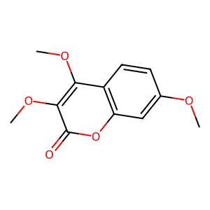 3,4,7-Trimethoxycoumarin structure