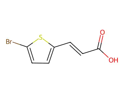 (E)-3-(5-Bromothiophen-2-YL)acrylic acid structure