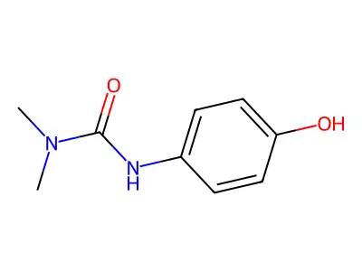 Urea, N'-(4-hydroxyphenyl)-N,N-dimethyl- structure