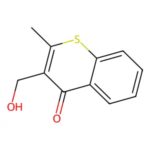 3-(Hydroxymethyl)-2-methyl-4H-1-benzothiopyran-4-one structure