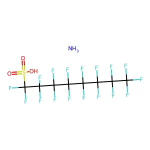 Ammonium heptadecafluorooctanesulphonate structure