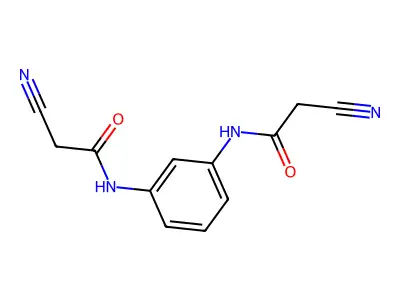 1,3-Bis-(2-cyanoacetamido)benzene structure