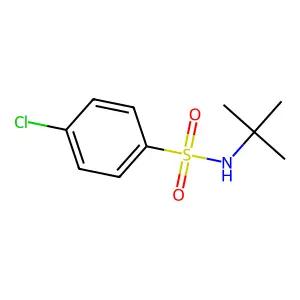 N-tert-butyl-4-chlorobenzenesulfonamide structure