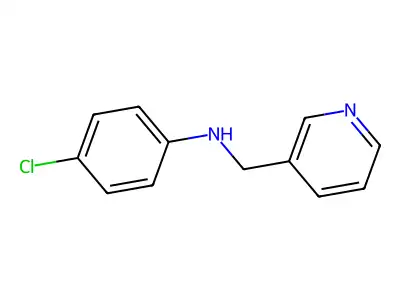 4-chloro-N-(pyridin-3-ylmethyl)aniline structure