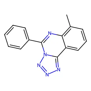 7-Methyl-5-phenyltetrazolo[1,5-c]quinazoline structure