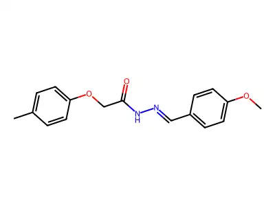 (E)-N'-(4-methoxybenzylidene)-2-(p-tolyloxy)acetohydrazide structure