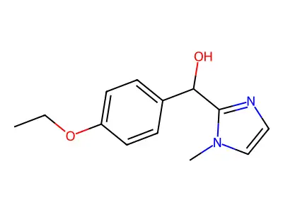 (4-ethoxyphenyl)(1-methyl-1H-imidazol-2-yl)methanol structure