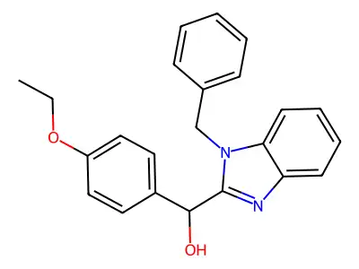 (1-Benzylbenzimidazol-2-yl)-(4-ethoxyphenyl)methanol structure