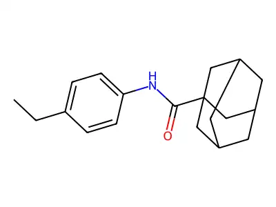 N-(4-ethylphenyl)adamantane-1-carboxamide structure