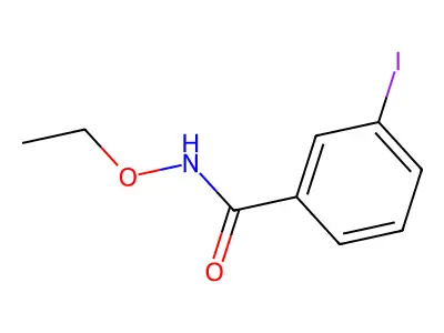 N-ethoxy-3-iodobenzamide structure