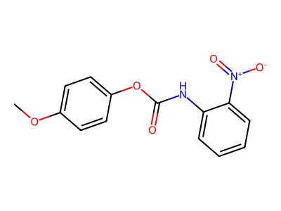 (4-methoxyphenyl) N-(2-nitrophenyl)carbamate structure