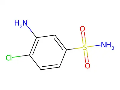 3-Amino-4-chlorobenzenesulphonamide structure