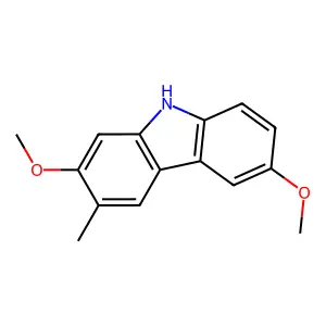 2,6-Dimethoxy-3-methyl-9H-carbazole structure