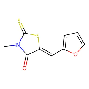 4-Thiazolidinone, 5-(2-furanylmethylene)-3-methyl-2-thioxo- structure