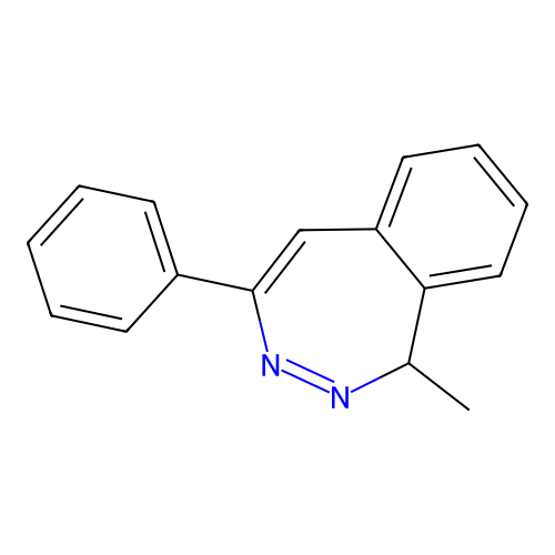 1H-2,3-Benzodiazepine, 1-methyl-4-phenyl- structure