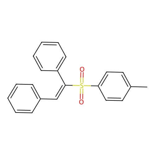 1,2-Diphenylvinyl 4-methylphenyl sulfone structure
